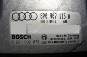 БЛОК УПРАВЛЕНИЯ AUDI A3 2.0 8p0907115a 0261s02075 +PIN