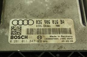 БЛОК УПРАВЛЕНИЯ Audi A3 2.0 TDI 140KM BKD 0281011847
