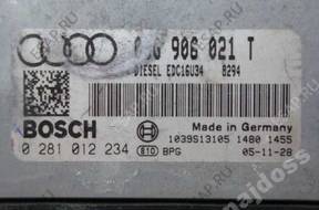 БЛОК УПРАВЛЕНИЯ audi a3 2.0tdi bmm 0281012234 03G906021T