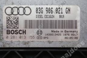 БЛОК УПРАВЛЕНИЯ audi a3 2.0tdi BMM 0281013155 03G906021GN