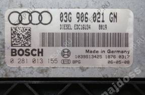 БЛОК УПРАВЛЕНИЯ audi a3 2.0tdi BMM 0281013155 03G906021GN