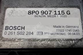 БЛОК УПРАВЛЕНИЯ AUDI A3 2.0TFSI 8p0907115g 0261s02284