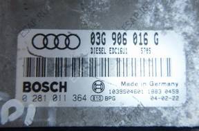 БЛОК УПРАВЛЕНИЯ   AUDI A3 8P 2.0 TDI 03G906016G