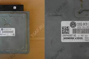 БЛОК УПРАВЛЕНИЯ AUDI A3 8P TDI 03G906018DN 5WP45567AE