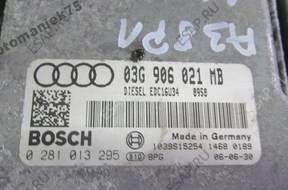 БЛОК УПРАВЛЕНИЯ AUDI A3 8P1 1.9 TDI 06   ДВИГАТЕЛЕМ