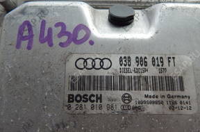 БЛОК УПРАВЛЕНИЯ AUDI A3 TDI ECU 0281010981 038906019FT