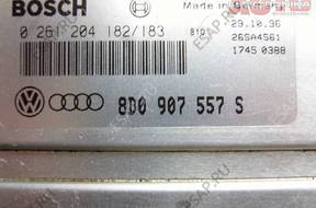 БЛОК УПРАВЛЕНИЯ   Audi A4 0261204182 8D0907557S