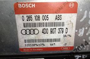 БЛОК УПРАВЛЕНИЯ   AUDI A4 0265108005 4D0907379D