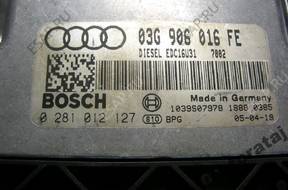 БЛОК УПРАВЛЕНИЯ AUDI A4 0281012127 03G906016FE  EDC16U1