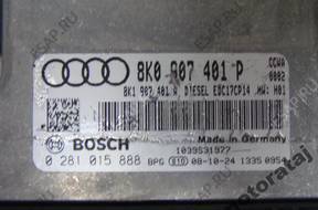 БЛОК УПРАВЛЕНИЯ AUDI A4 0281015888 8K0907401P  EDC17CP14