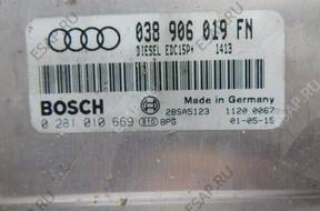 БЛОК УПРАВЛЕНИЯ   AUDI A4 038906019FN 0281010669