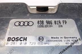 БЛОК УПРАВЛЕНИЯ AUDI A4 038906019fp 0281010729 БЕЗ КОДА