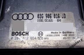 БЛОК УПРАВЛЕНИЯ AUDI A4 03g906016jd 0281012654 БЕЗ КОДА