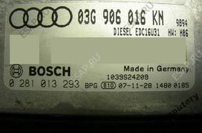 БЛОК УПРАВЛЕНИЯ AUDI A4 03g906016kn 0281013293 БЕЗ КОДА