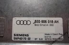 БЛОК УПРАВЛЕНИЯ AUDI A4 1.6 8e0906018ah 5wp4017002 БЕЗ КОДА