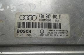 БЛОК УПРАВЛЕНИЯ   AUDI A4 1.8BENZYNA 8D0907557S