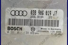 БЛОК УПРАВЛЕНИЯ AUDI A4 1.9 TDI 038906019JT 0281011138