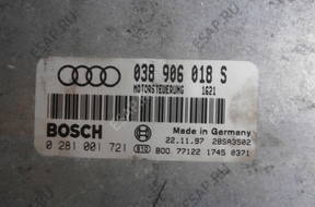 БЛОК УПРАВЛЕНИЯ AUDI A4 1.9 TDI AFN 038906018S 0281001721