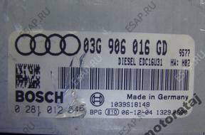 БЛОК УПРАВЛЕНИЯ AUDI A4 1.9TDI 0281012546 03G906016GD