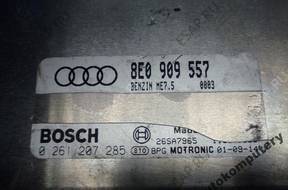 БЛОК УПРАВЛЕНИЯ AUDI A4 2.0 8e0909557 0261207285 +PIN