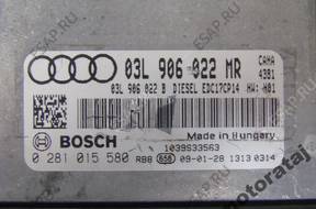 БЛОК УПРАВЛЕНИЯ AUDI A4 2.0TDI 0281015580 03L906022MR