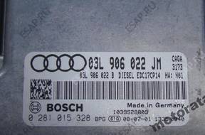 БЛОК УПРАВЛЕНИЯ AUDI A4 2.0TDI 03L906022JM 0281015328