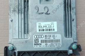 БЛОК УПРАВЛЕНИЯ AUDI A4 2.0TFSI 8E0910115J  0261S02145