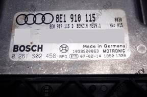 БЛОК УПРАВЛЕНИЯ AUDI A4 2.0TFSI 8e1910115 0261s02458 +PIN