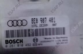 БЛОК УПРАВЛЕНИЯ AUDI A4 2.5   ДВИГАТЕЛЕМ 8E0907401