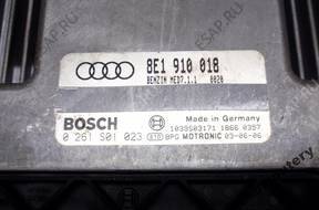 БЛОК УПРАВЛЕНИЯ AUDI A4 8e1910018 0261s01023 +PIN