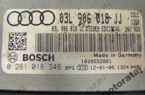 БЛОК УПРАВЛЕНИЯ AUDI A4 A5 2.0TDI 0281018346 03L906018JJ