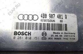 БЛОК УПРАВЛЕНИЯ AUDI A4 A6 0281010151 4B0907401Q   EU