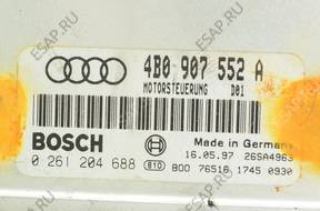 БЛОК УПРАВЛЕНИЯ   AUDI A4 A6 C5 2.4 V6 4B0907552A