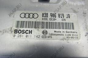 БЛОК УПРАВЛЕНИЯ AUDI A4 B6 1.9 TDI   038906019JQ