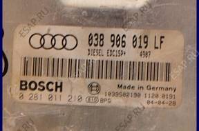 БЛОК УПРАВЛЕНИЯ AUDI A4 B6 1.9 TDI 038906019LF 0281011210