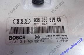 БЛОК УПРАВЛЕНИЯ Audi A4 B6 1.9 TDI 130 038906019cg