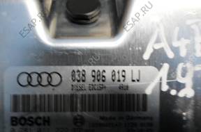 БЛОК УПРАВЛЕНИЯ AUDI A4 B6   ДВИГАТЕЛЕМ 038906019LJ