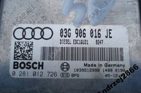 БЛОК УПРАВЛЕНИЯ AUDI A4 B7 2.0 TDI   03G906016JE