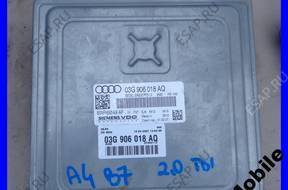 БЛОК УПРАВЛЕНИЯ AUDI A4 B7 2.0 TDI   03G906018AQ