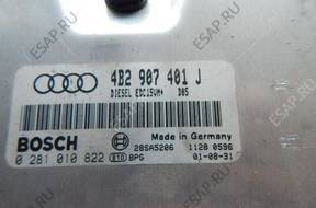 БЛОК УПРАВЛЕНИЯ    AUDI A6  0281010822 4B2907401J