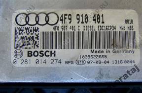 БЛОК УПРАВЛЕНИЯ AUDI A6 0281014274 4F9910401