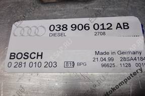 БЛОК УПРАВЛЕНИЯ AUDI A6 038906012ab 0281010203 БЕЗ КОДА