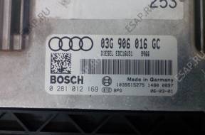 БЛОК УПРАВЛЕНИЯ   AUDI A6 03G906016GC 0281012169