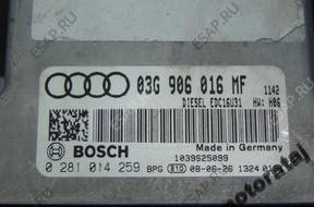 БЛОК УПРАВЛЕНИЯ   AUDI A6 03G906016MF 0281014259