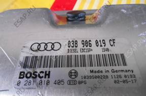 БЛОК УПРАВЛЕНИЯ AUDI A6 1.9 TDI 038906019CF 0281010405