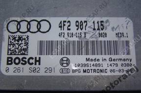 БЛОК УПРАВЛЕНИЯ AUDI A6 2.0TFSI 4F2907115 0261S02291 ECU