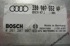 БЛОК УПРАВЛЕНИЯ AUDI A6 2.4 3b0907552ap 0261207007 +PIN