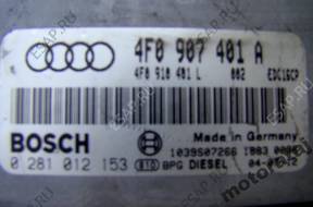 БЛОК УПРАВЛЕНИЯ AUDI A6 3.0 TDI  0281012153 4F0907401A