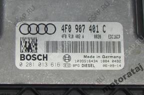 БЛОК УПРАВЛЕНИЯ AUDI A6 3.0TDI 0281013616 4F0907401C