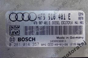 БЛОК УПРАВЛЕНИЯ AUDI A6 3.0TDI 0281014357 4F9910401E